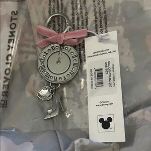 Stoney Clover Lane x Disney Cinderella Clock & Slipper Silver bag charm
